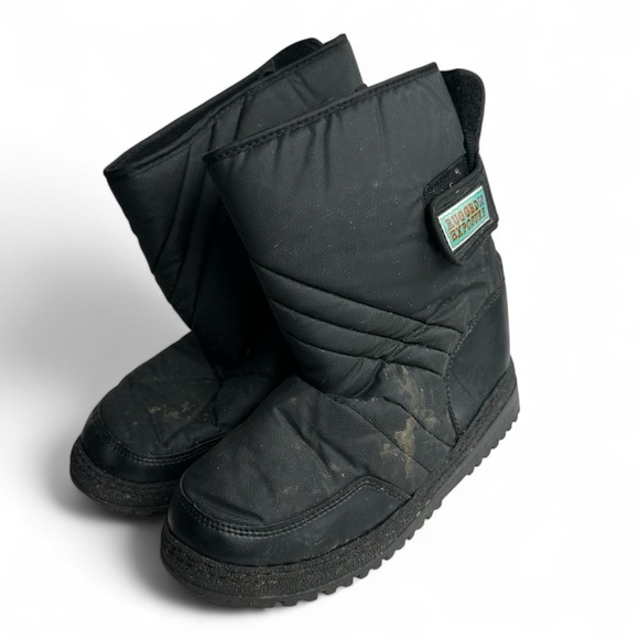 Rugged Exposure Black Snow Insulated Winter Boots Size 9 - Picture 9 of 9